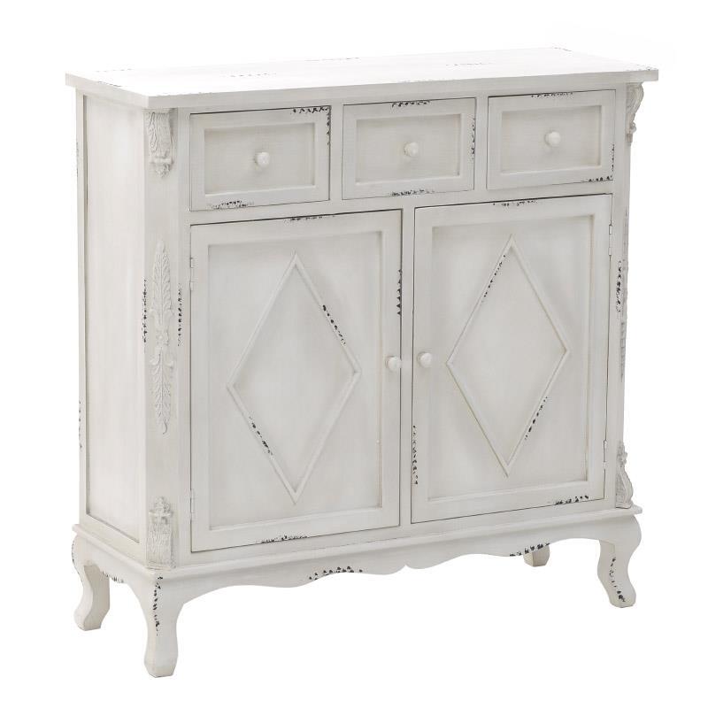 Комод в стиле прованс белый Peder Provence Chest of Drawers Белый винтажная патина   в Санкт-петербурге | Loft Concept 