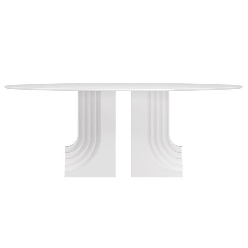 Обеденный стол Carlo Scarpa Oval Dining Table Белый в Санкт-петербурге | Loft Concept 