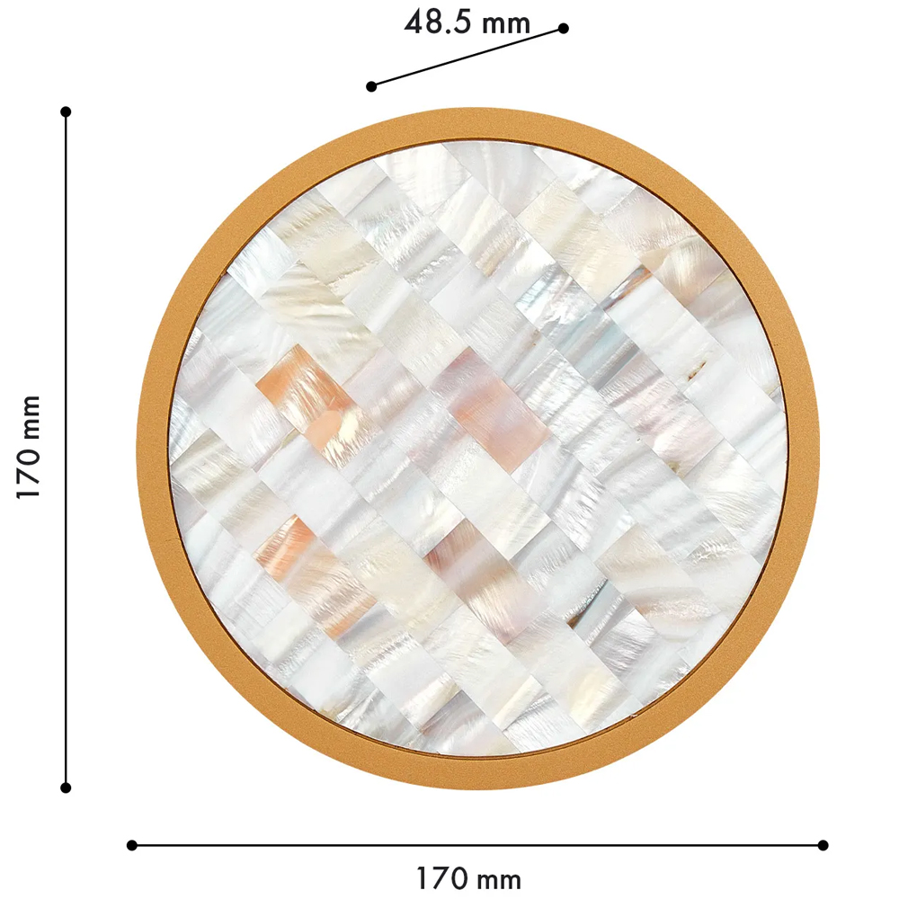 Бра в форме диска с перламутровыми прямоугольниками из морской ракушки Touch of Marine Charm в Санкт-петербурге