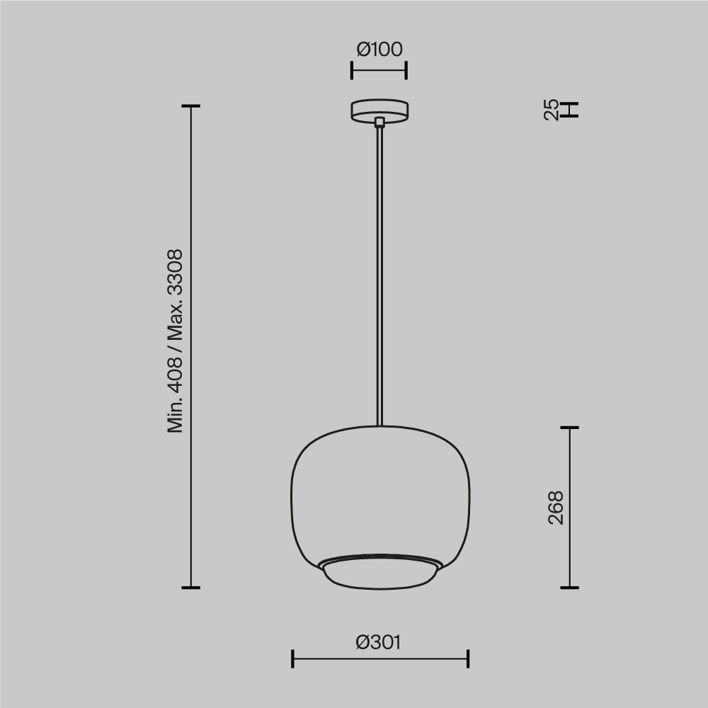 Подвесной светильник Brio Белый 3000К 20Вт в Санкт-петербурге