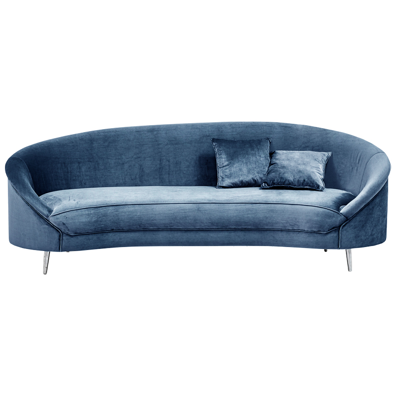 Диван Paulet Sofa blue Серый Хром в Санкт-петербурге | Loft Concept 