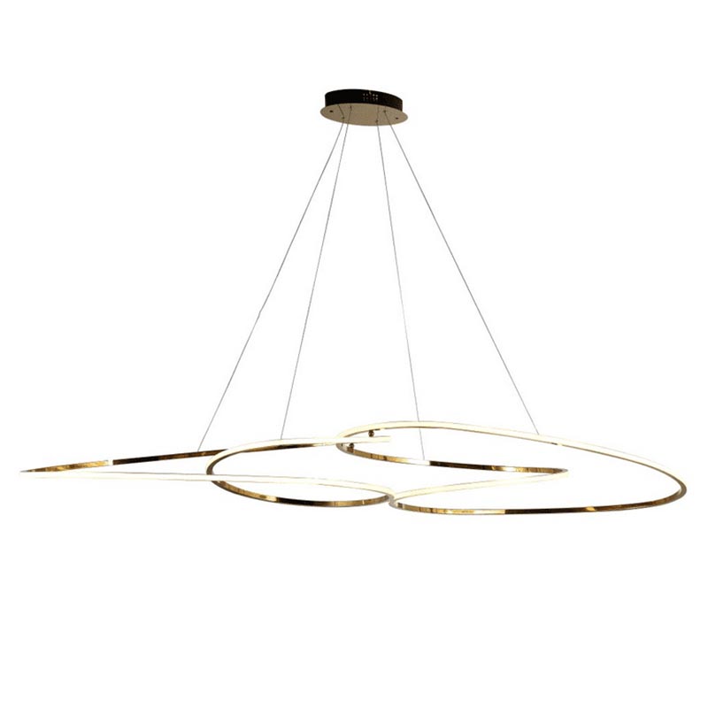 Люстра Adenor Ring Horizontal Gold Chandelier Золотой в Санкт-петербурге | Loft Concept 