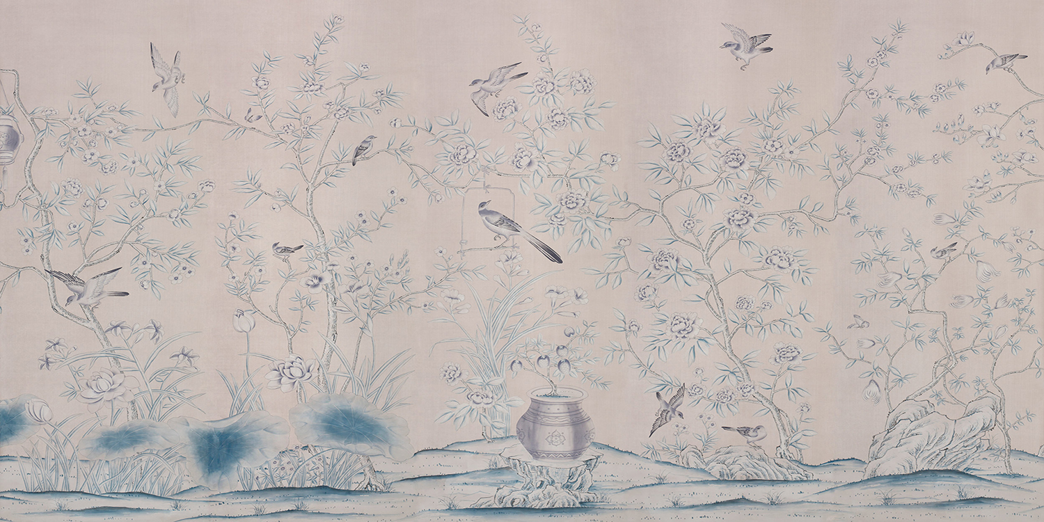 Обои ручная роспись Askew Almost Mauve - фото