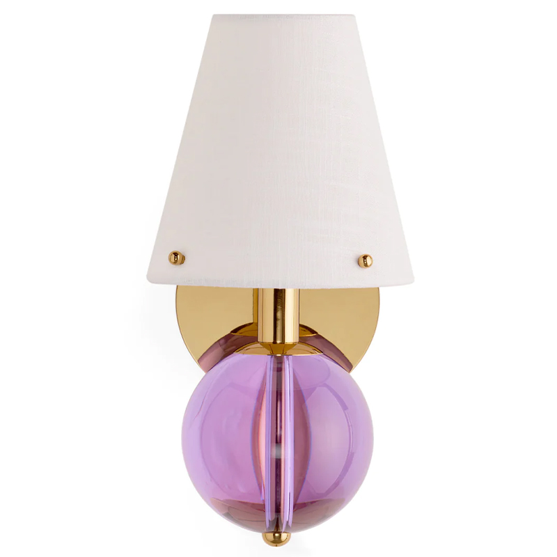 Бра BELVEDERE SCONCE Jonathan Adler Pink Золотой Белый Сиреневый в Санкт-петербурге | Loft Concept 