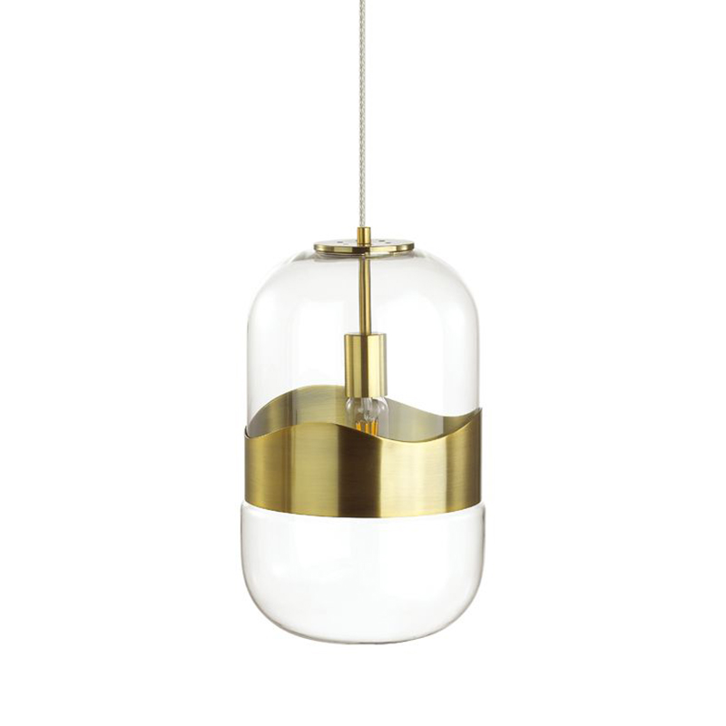 Подвесной светильник Igon Gold Hanging Lamp Золотой Прозрачный в Санкт-петербурге | Loft Concept 