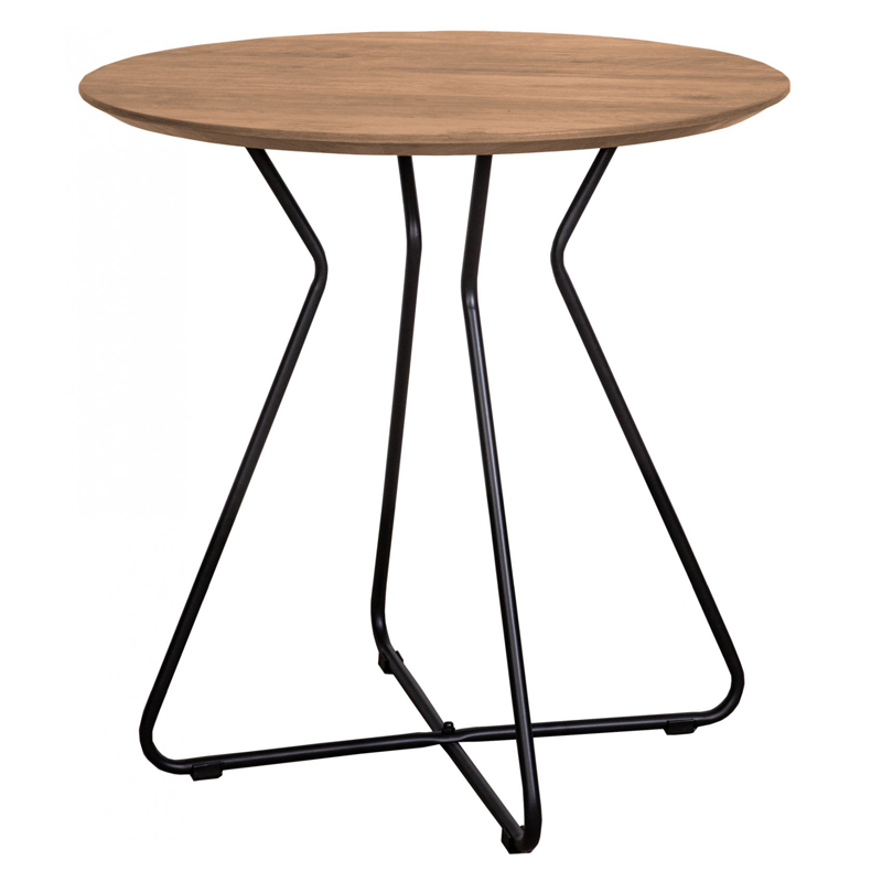 Приставной стол Matron Table round Черный Орех в Санкт-петербурге | Loft Concept 