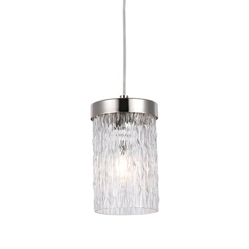 Подвесной светильник Estebe Nickel Glass Hanging Lamp Никель Прозрачный в Санкт-петербурге | Loft Concept 