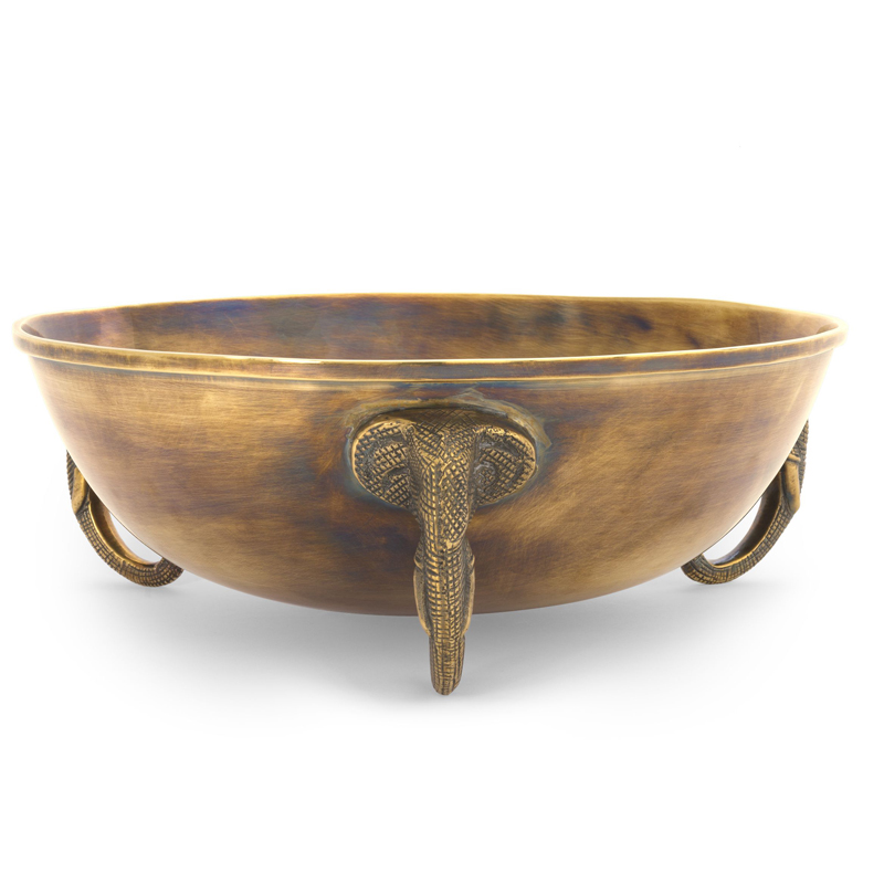 Чаша Eichholtz Bowl Maharaja brass Винтажная латунь в Санкт-петербурге | Loft Concept 