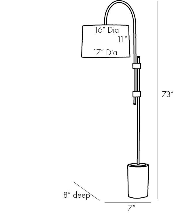 Торшер Arteriors ILY FLOOR LAMP в Санкт-петербурге