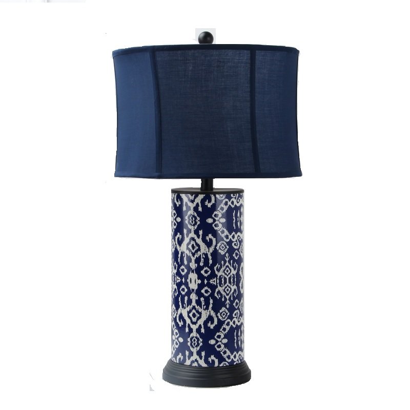 Настольная лампа Deep Blue Table Lamp Синий Белый в Санкт-петербурге | Loft Concept 