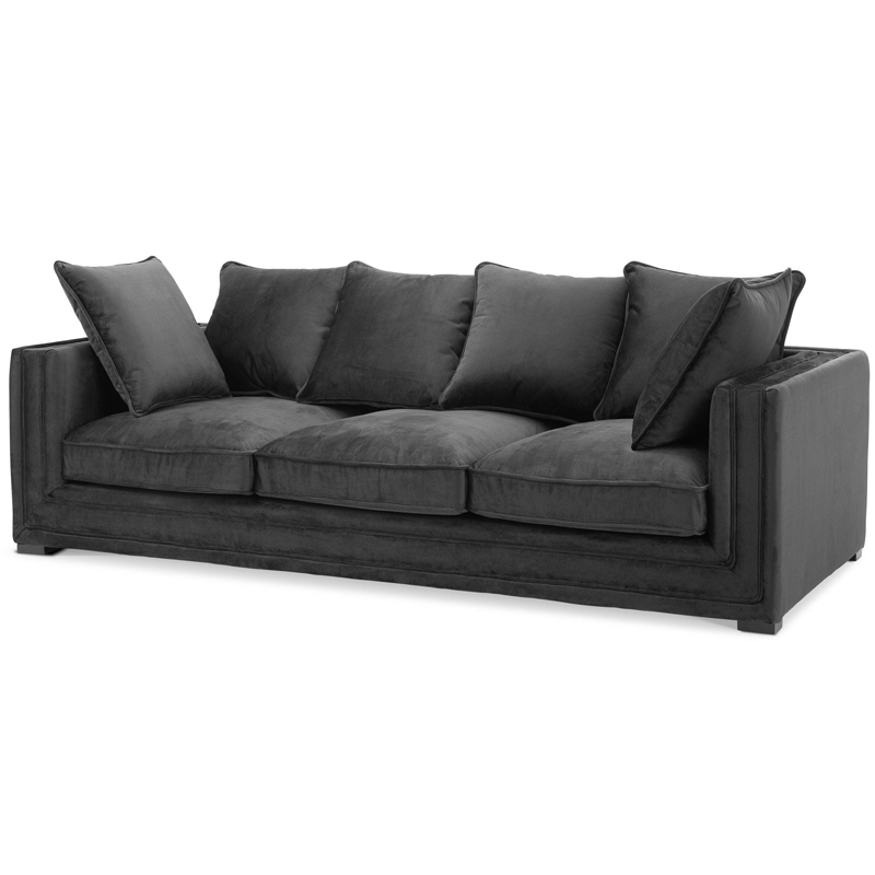 Диван Eichholtz Sofa Menorca black Черный в Санкт-петербурге | Loft Concept 