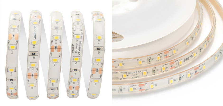 Светодиодная влагозащищенная лента 6W/m 60LED/m 2835SMD теплый белый 5M - фото №1