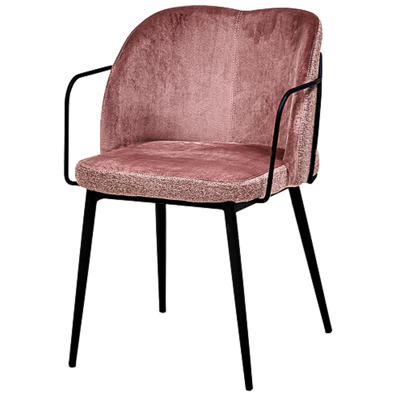 Стул Raymond Stool pink Дымчатая Роза Черный в Санкт-петербурге | Loft Concept 