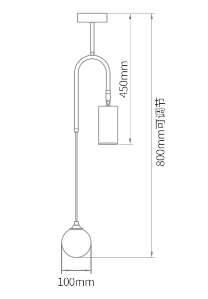 Потолочный светильник Ando Wooden Metal Brass Light 2 плафона в Санкт-петербурге