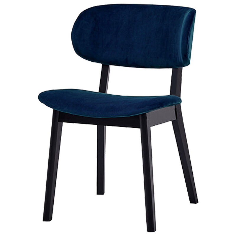 Стул Mungan Stool blue Черный Сапфирово-синий в Санкт-петербурге | Loft Concept 