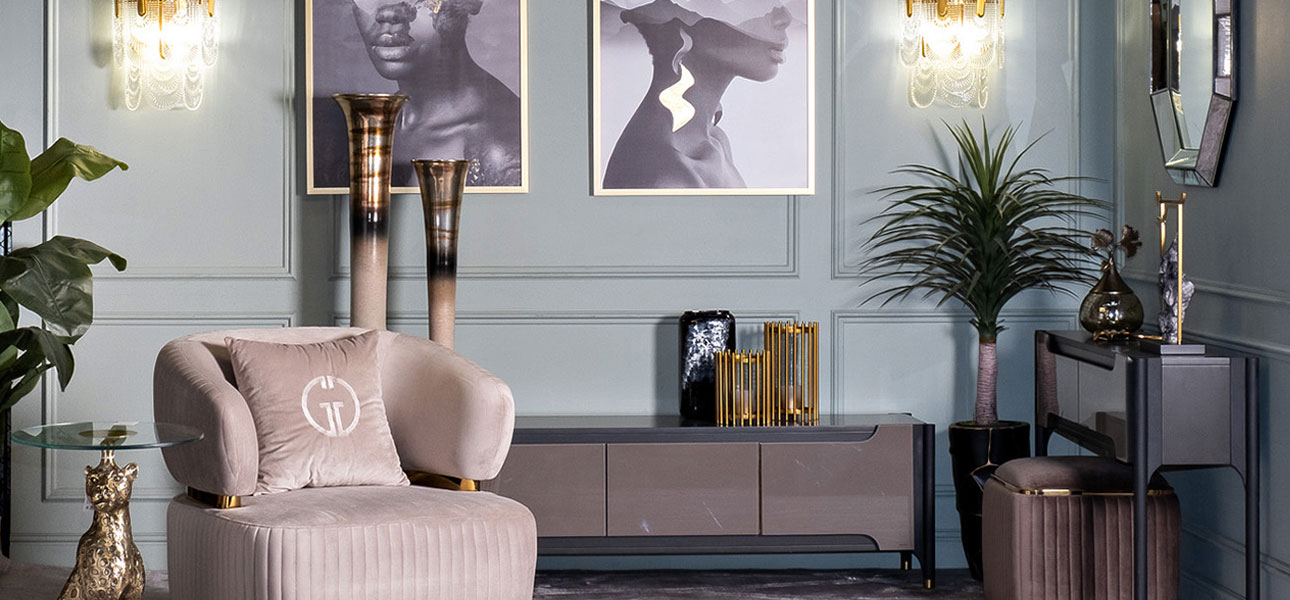 Ваза бежевый конус Sophia 81 - фото