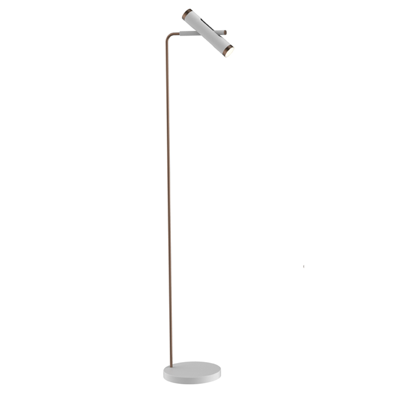 Торшер Rainer Floor Lamp white Белый Золотой в Санкт-петербурге | Loft Concept 