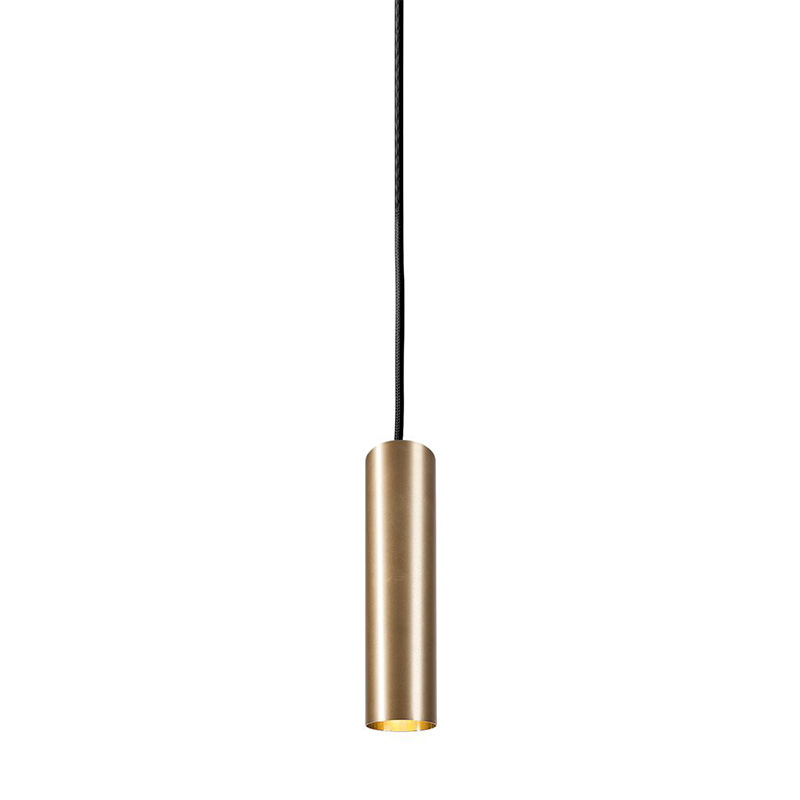 Подвесной светильник Luis Trumpet Tube Brass Lamp 25 Латунь в Санкт-петербурге | Loft Concept 