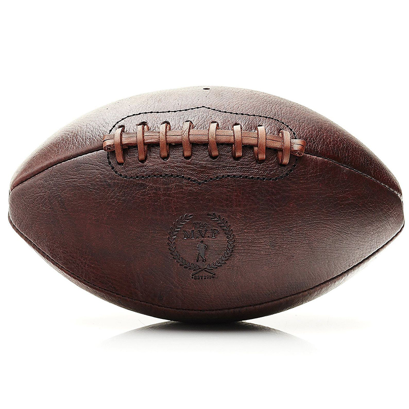 Мяч для регби RETRO HERITAGE BROWN LEATHER FOOTBALL Коричневый в Санкт-петербурге | Loft Concept 