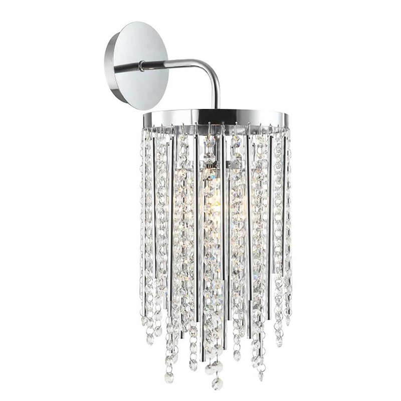 Бра Crystal Wind Chimes Chrome Wall Lamp Хром Прозрачный в Санкт-петербурге | Loft Concept 