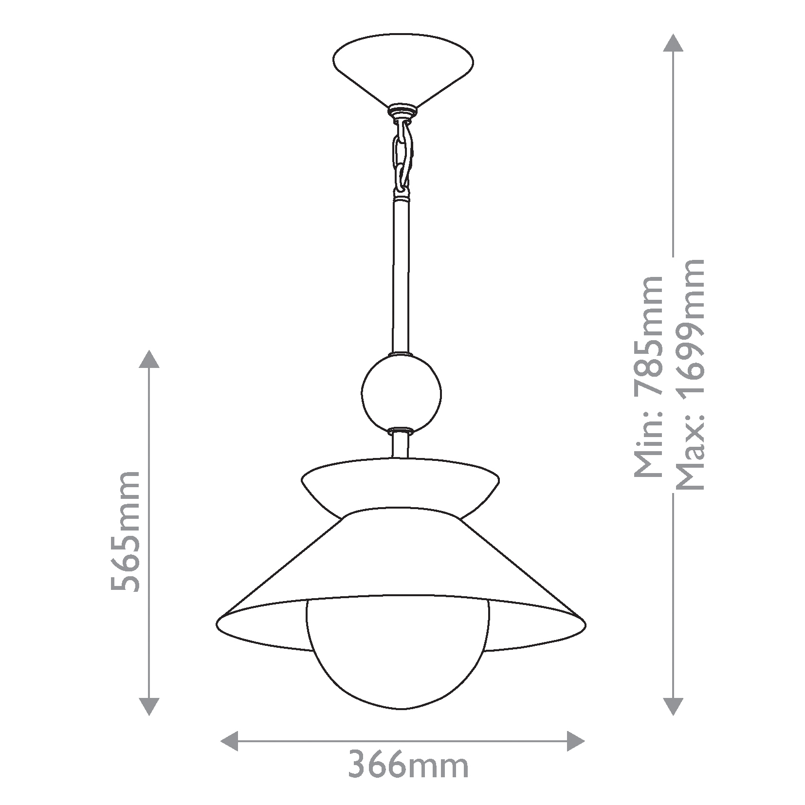 Подвесной светильник латунного цвета с конусовидным белым плафоном Quintiesse в Санкт-петербурге