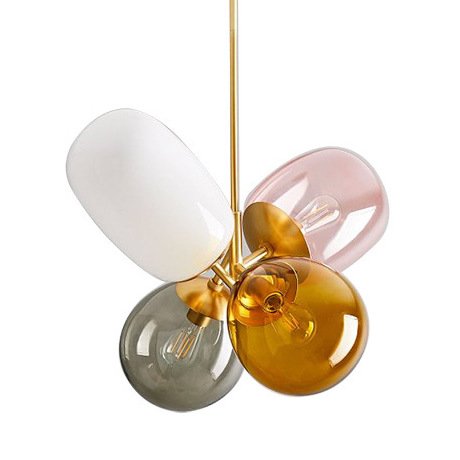 Люстра Candies Modern Balloon Glass Chandelier Золотой Мульти в Санкт-петербурге | Loft Concept 