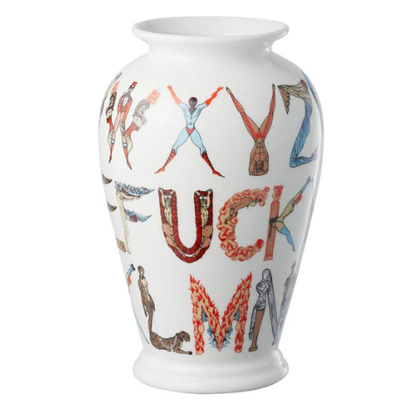 Ваза Supreme Alphabet Vase Белый Мульти в Санкт-петербурге | Loft Concept 