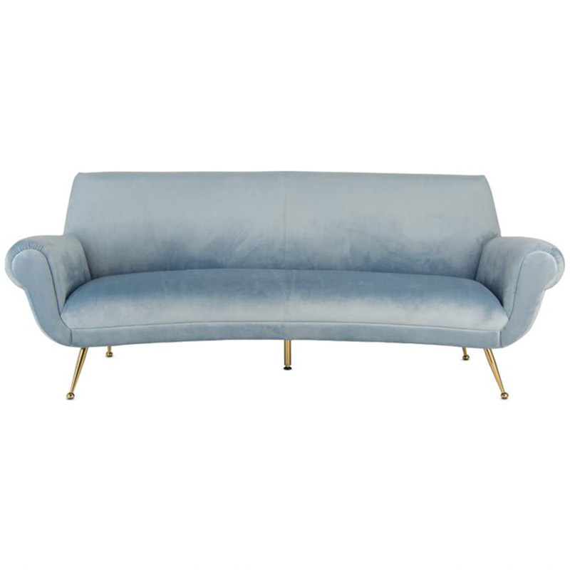 Диван Gigi Radice Lounge Sofa light blue Серо-голубой в Санкт-петербурге | Loft Concept 