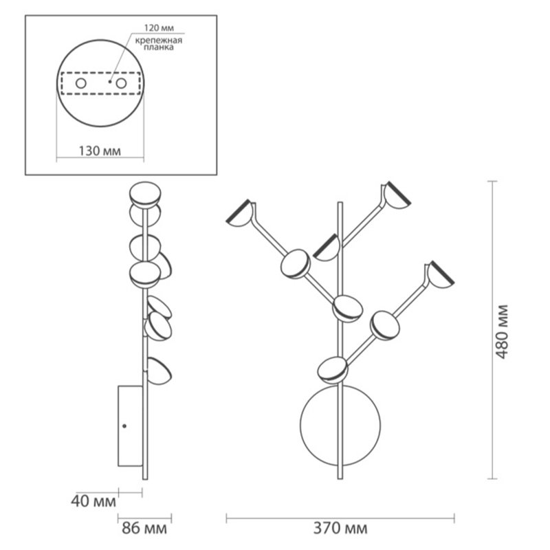 Бра Bloom Wall lamp в Санкт-петербурге