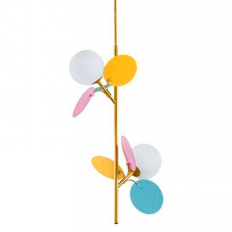 Люстра MATISSE Pendant Double multicolor Мульти Золотой Белый в Санкт-петербурге | Loft Concept 