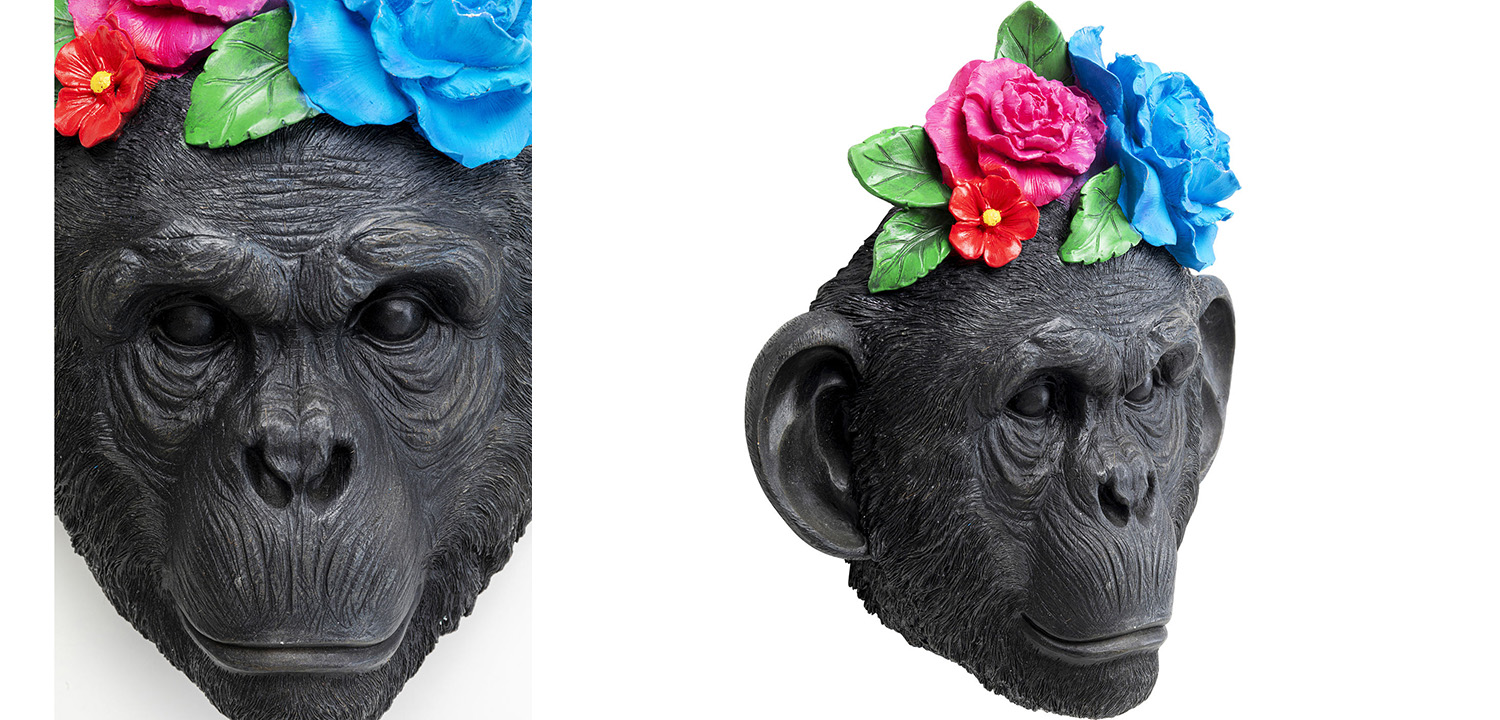 Статуэтка Monkey and Flowers - фото