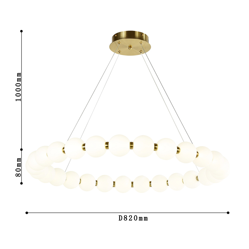 Люстра с плафоном из акриловых шаров PEARLS  в Санкт-петербурге