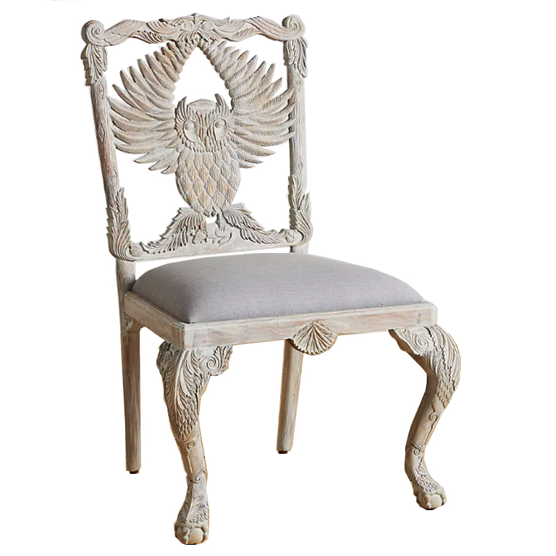 Стул Handcarved Menagerie Owl Dining Chair Светлый дуб в Санкт-петербурге | Loft Concept 