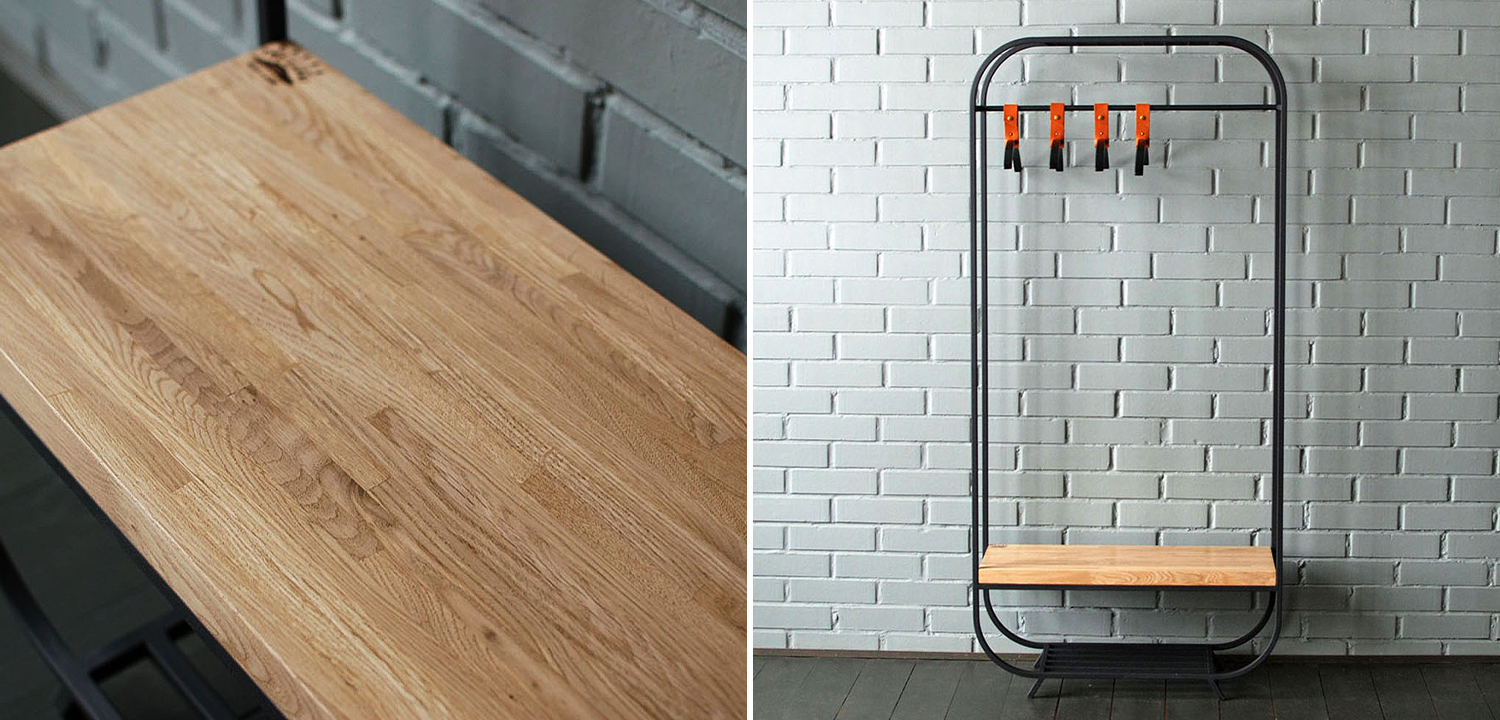 Рейл Franks Industrial Metal Rust Clothes Rail Black - фото