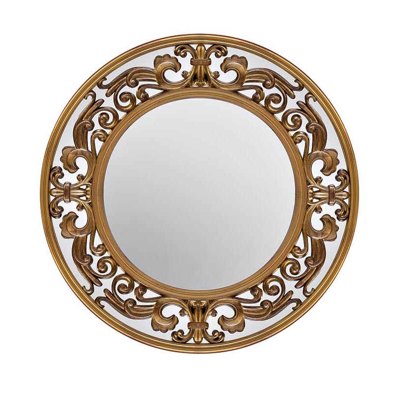 Зеркало Gold Round Mirror Золотой в Санкт-петербурге | Loft Concept 