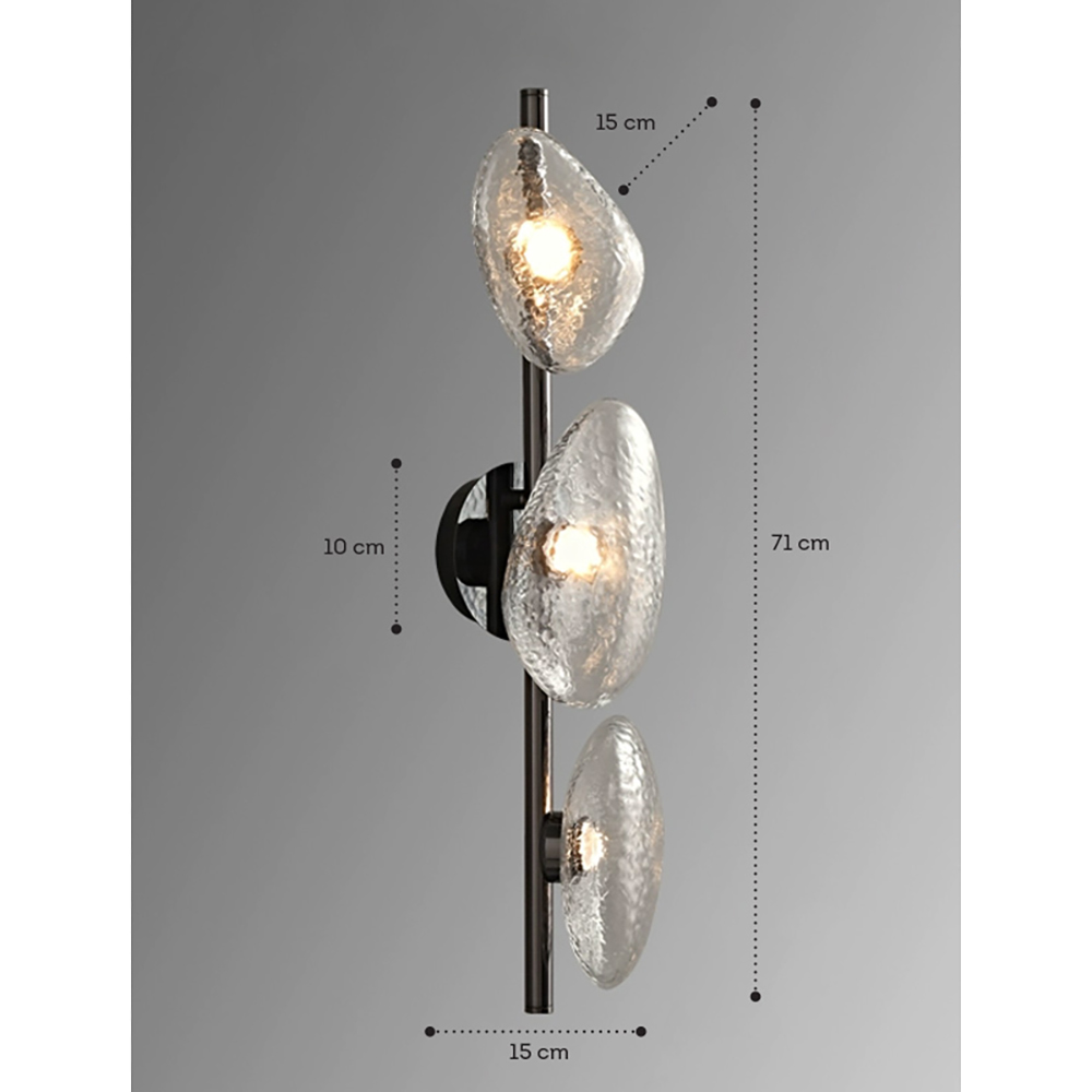 Бра LINDIS FROST LONG WALL 3 лампы Прозрачное стекло в Санкт-петербурге