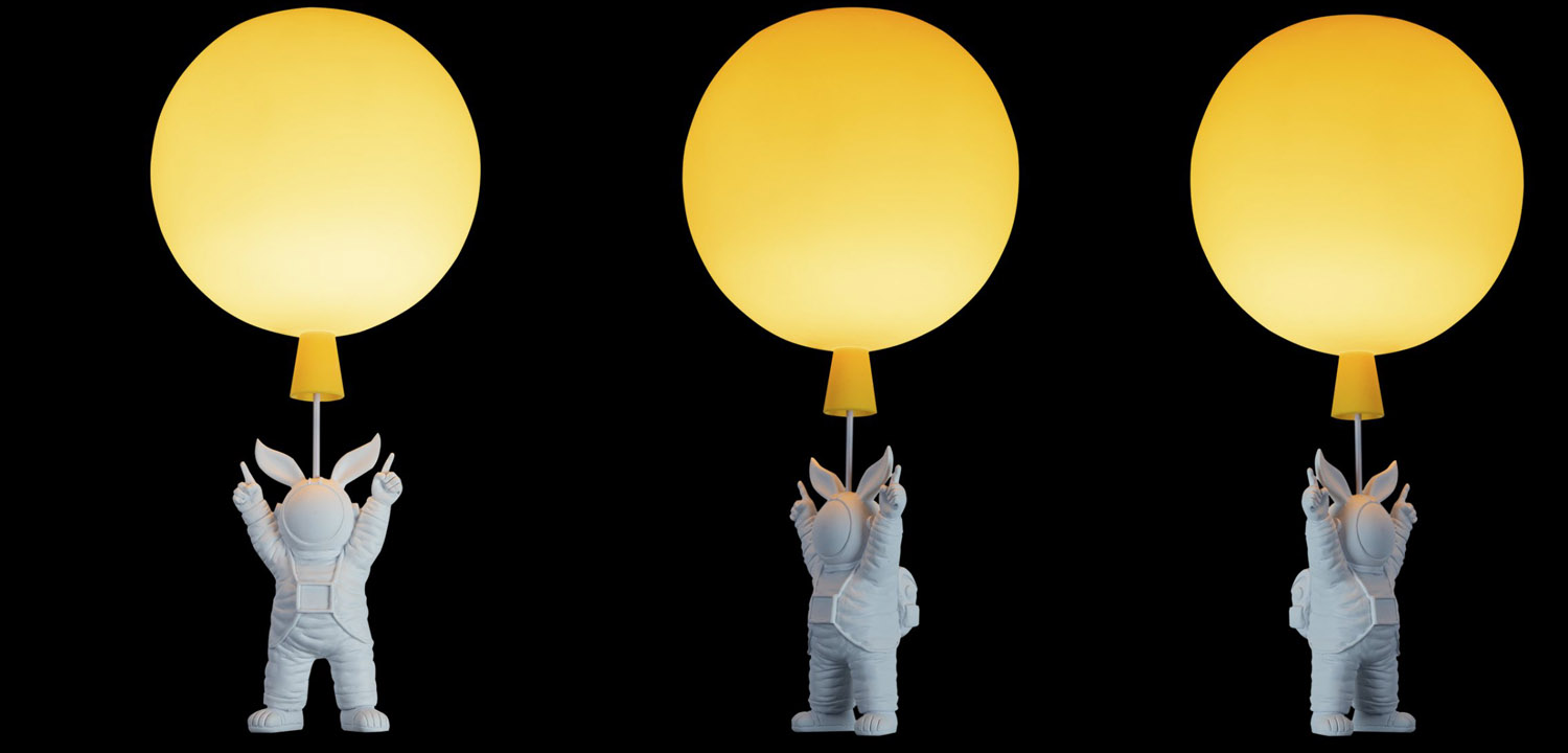 Потолочный светильник Cosmonaut yellow ball - фото