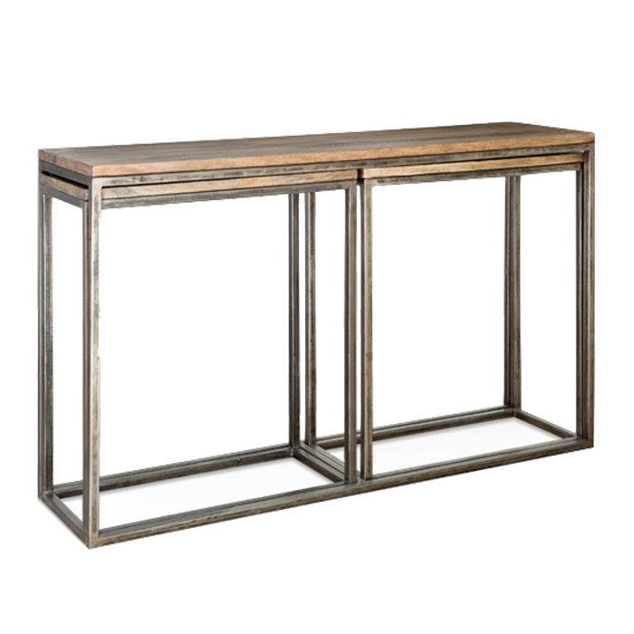 Консоль Industrial Metal Rust Triple Console Table  в Санкт-петербурге | Loft Concept 