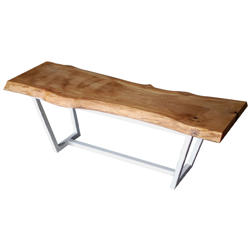 Кофейный стол Woodard Industrial Metal Rust Coffee Table Светлый дуб Белый в Санкт-петербурге | Loft Concept 