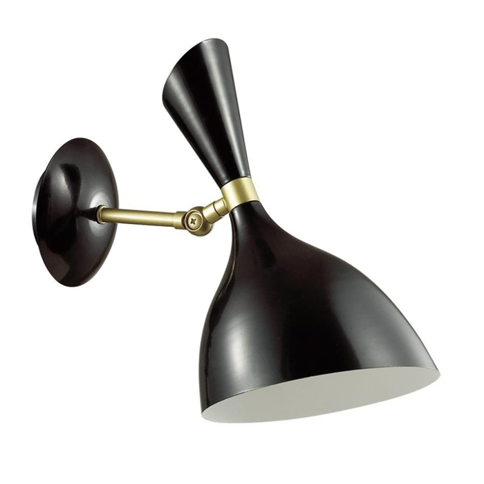 Бра Duke wall lamp Black Черный Латунь в Санкт-петербурге | Loft Concept 