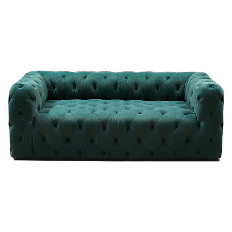 Диван Soho tufted green velor Изумрудный в Санкт-петербурге | Loft Concept 