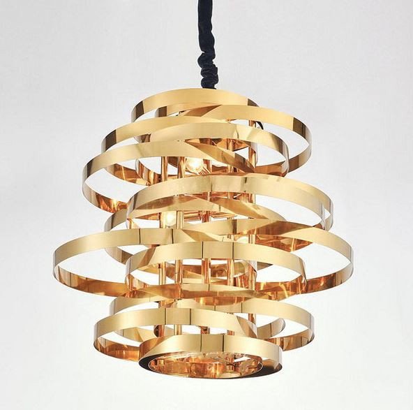 Люстра Corbett Vertigo Medium Pendant Light Глянцевое золото в Санкт-петербурге | Loft Concept 