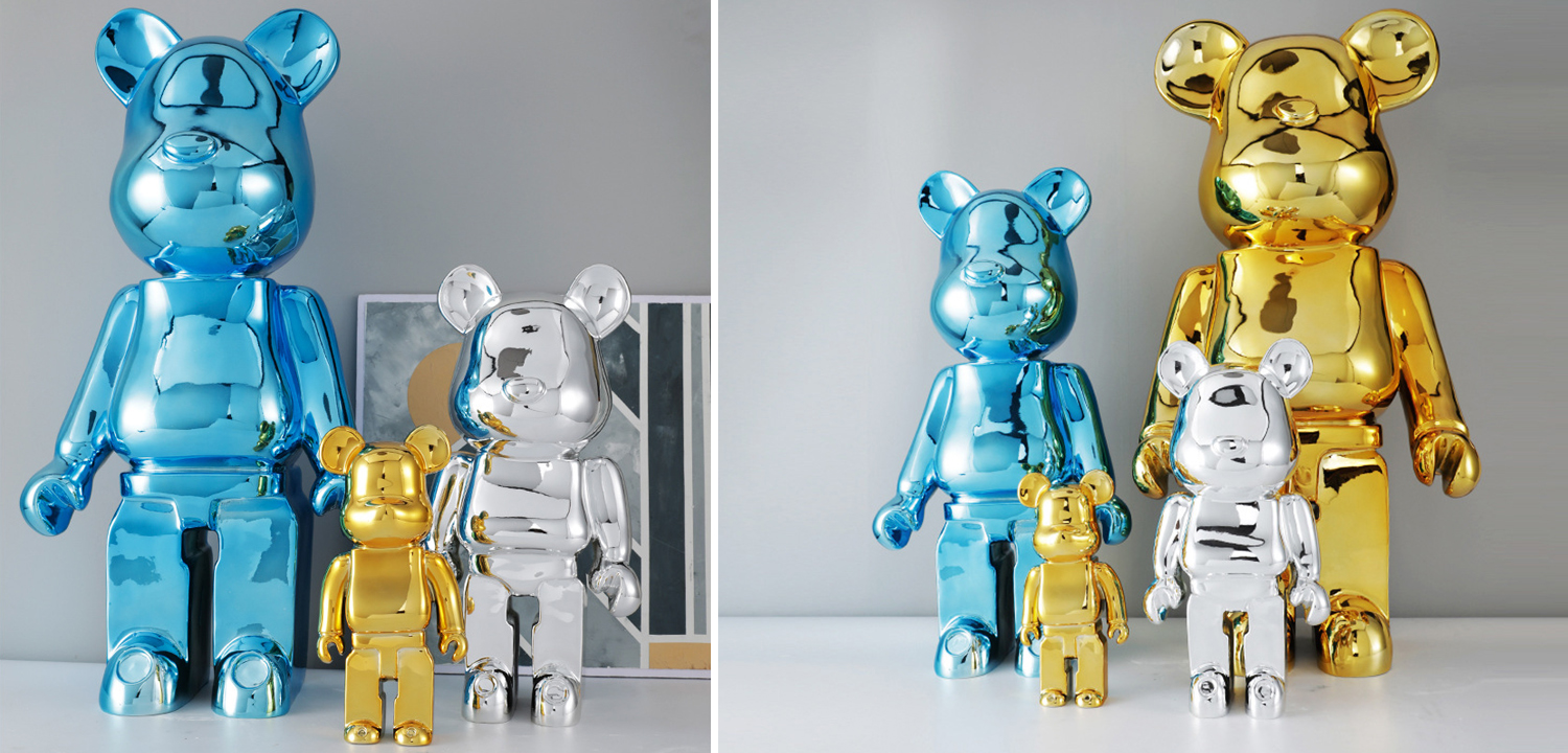 Статуэтка Bearbrick Silver - фото