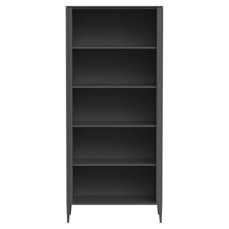 Стеллаж прямой темно-серый с открытыми полками Type  Серый в Санкт-петербурге | Loft Concept 