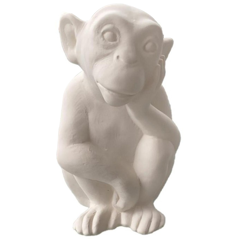 Статуэтка Abhika Monkey Bisc. Statuette Белый в Санкт-петербурге | Loft Concept 