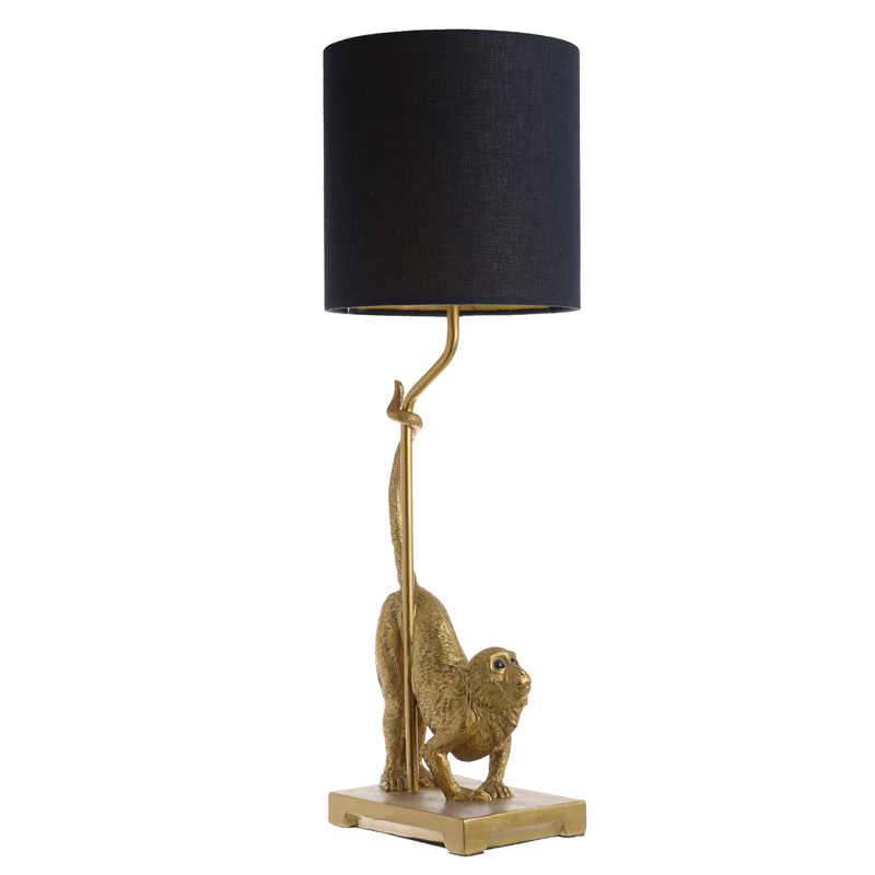 Настольная лампа Curious Monkey Table lamp Золотой Черный в Санкт-петербурге | Loft Concept 