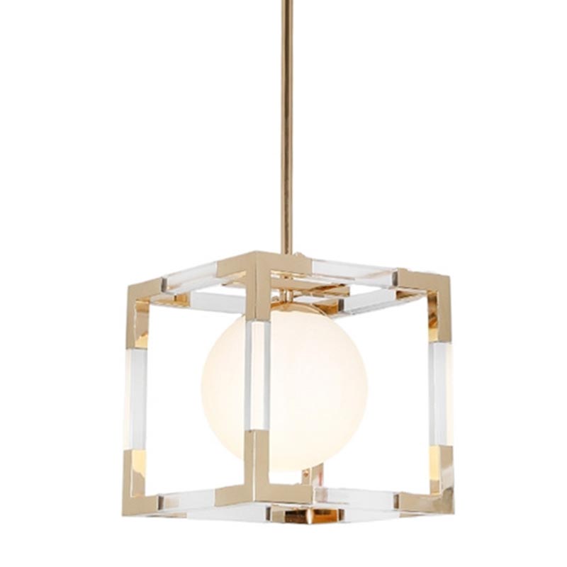 Подвесной светильник Dunvel Hanging lamp Белый Золотой в Санкт-петербурге | Loft Concept 