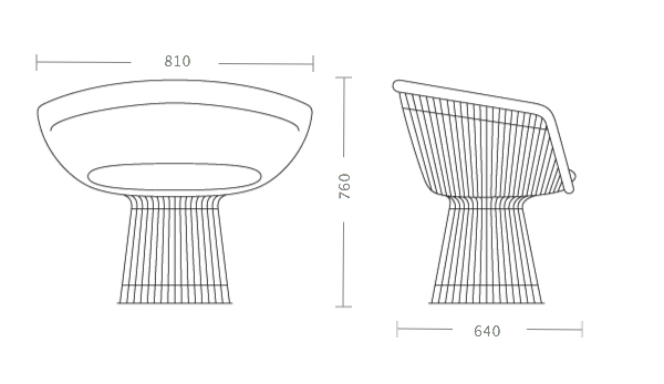 Кресло Platner lounge в Санкт-петербурге