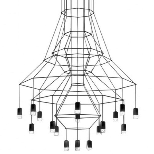 Подвесной светильник Vibia Wireflow 0315 Черный в Санкт-петербурге | Loft Concept 