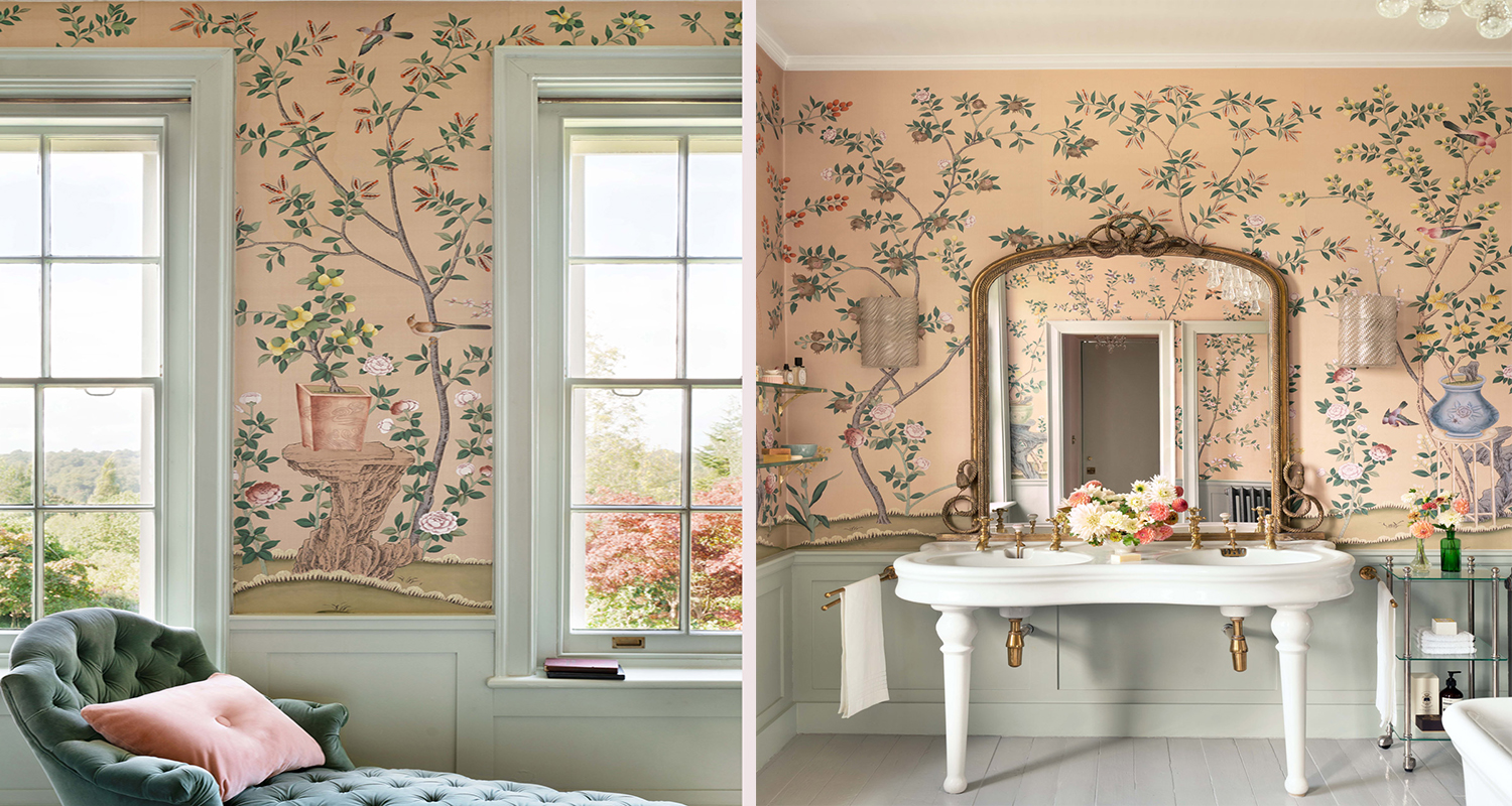 Обои ручная роспись Jardinieres & Citrus Trees Gentleman